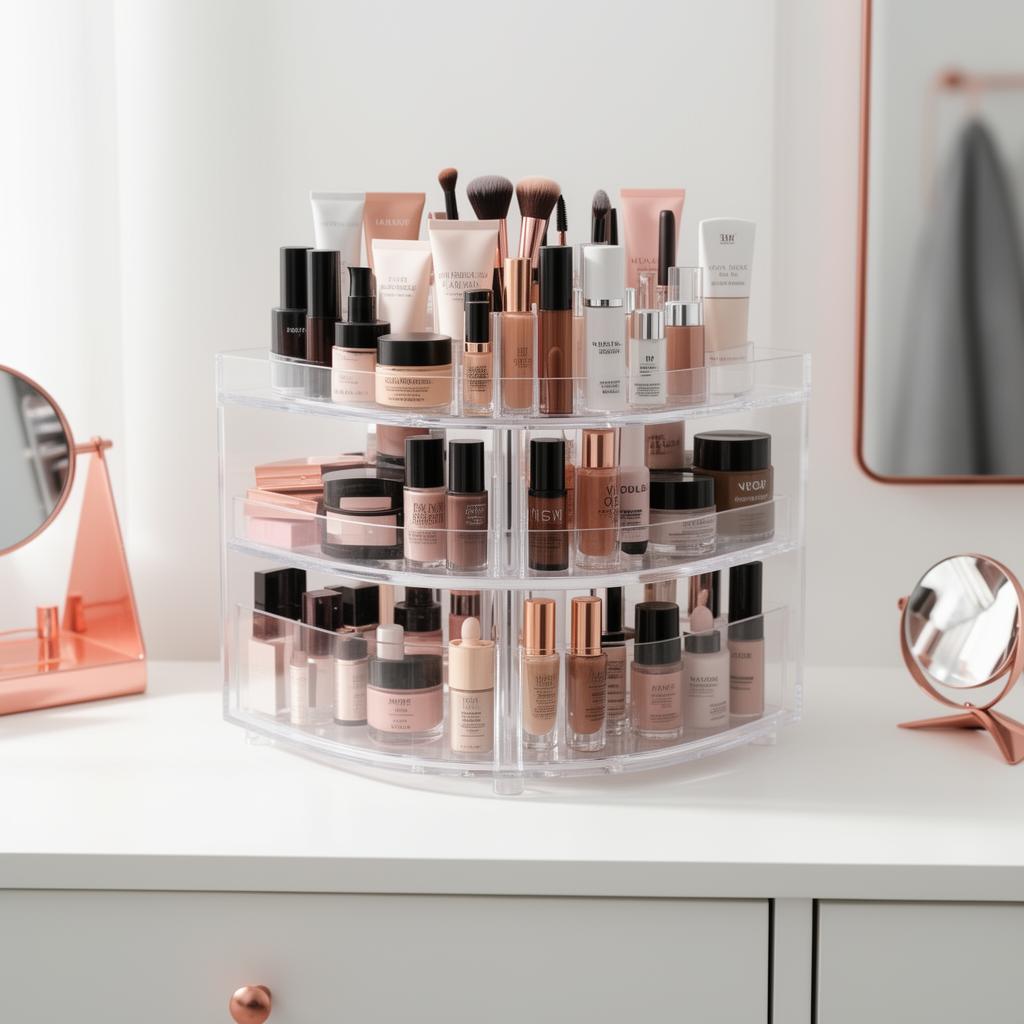 Rotating beauty organizer